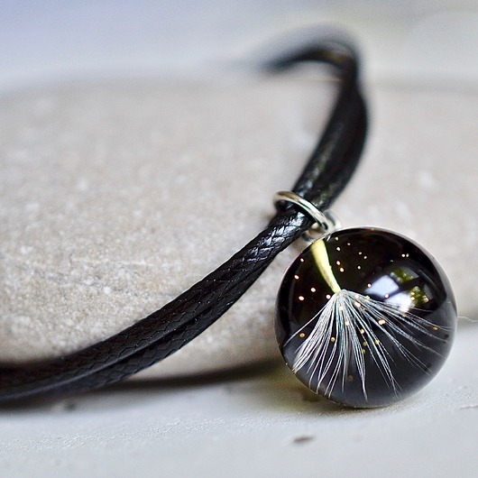 Bransoletka sznurkowa z nasionem dmuchawca Grol Jewellery