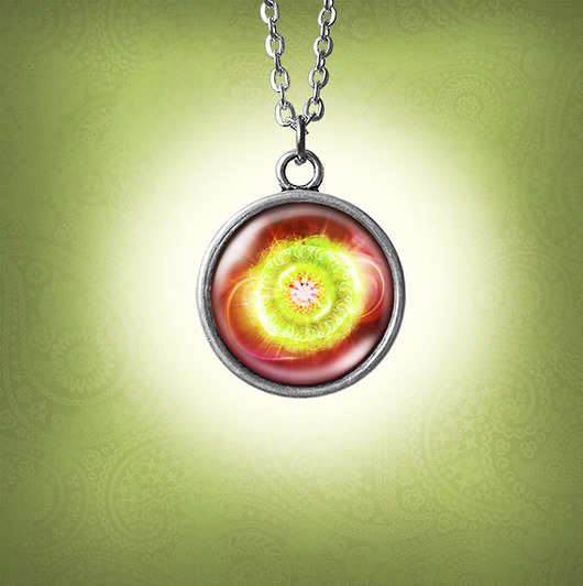 wisiory Medalion, talizman - Czakra serca