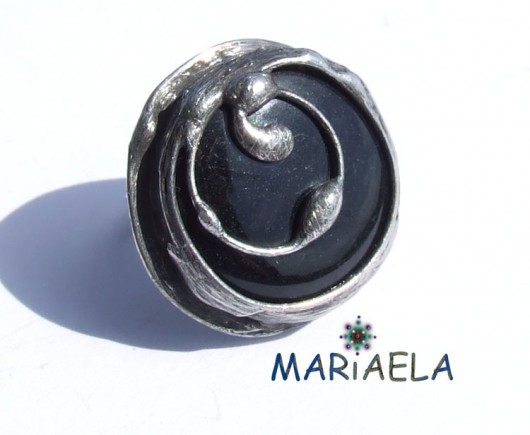 CZARNY ONYX Z LOCZKIEM MARIAELA