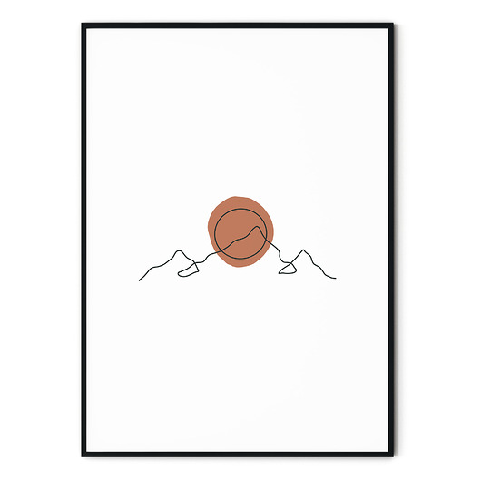 Plakat skandynawski Terracotta no. 8 myscandi