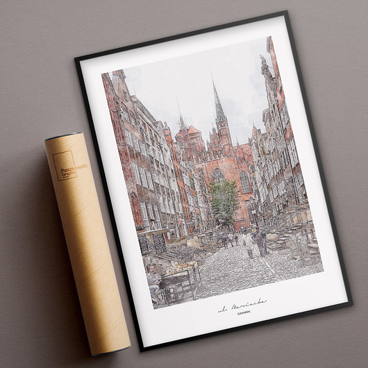 plakaty Plakat Gdańsk - ul. Mariacka