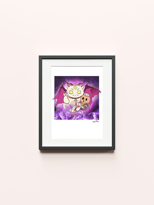 plakaty Plakat DEMONICZNY KOTEŁ