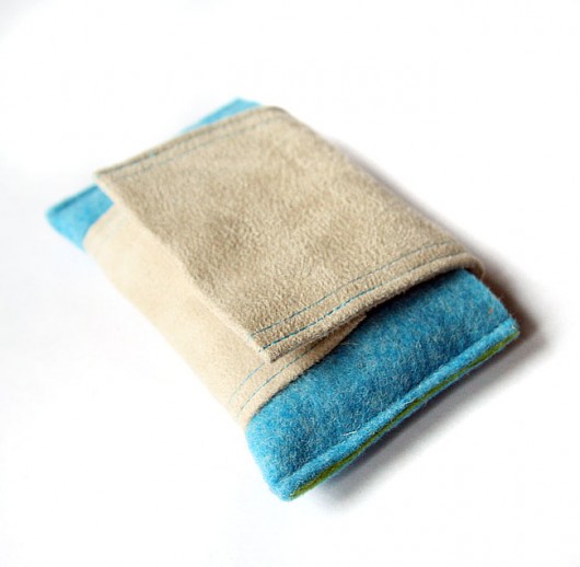 etui - turquoise&green&ecru - elfagado