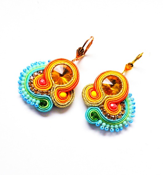 kolczyki soutache Sutaszowe kolczyki AVALON 2023