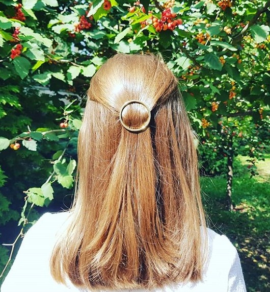 spinki i klamry do włosów Spinka okrągła boho koło