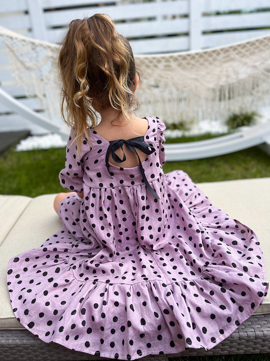sukienki dla dziewczynki Sukienka muślinowa Fioletowo Mi