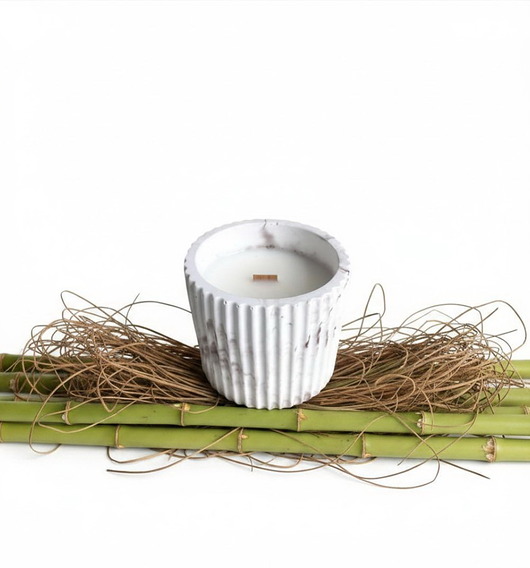 świeczniki i świece Bamboo Vetiver- 135 gram naturalna świeca sojowa (dostępne inne zapachy)
