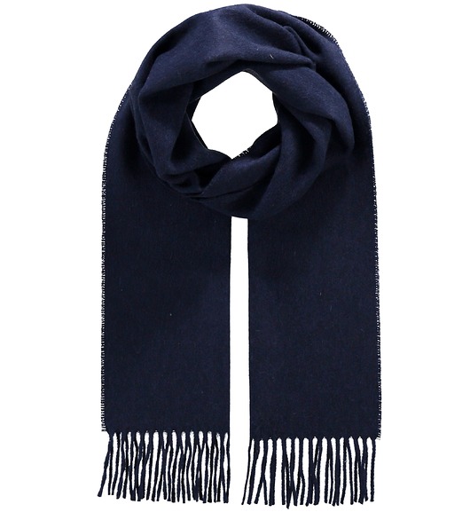 tuby i kominy Szalik Męski szal kaszmirowy Wełniany granatowy