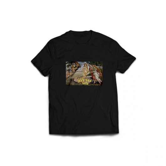 Art for sale black Tee Back to Black