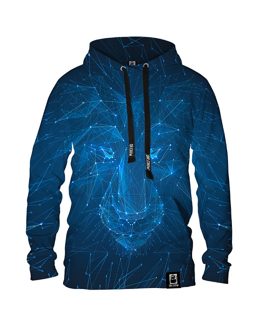 bluza z kapturem damska Damska Bluza z kapturem Lew Laser