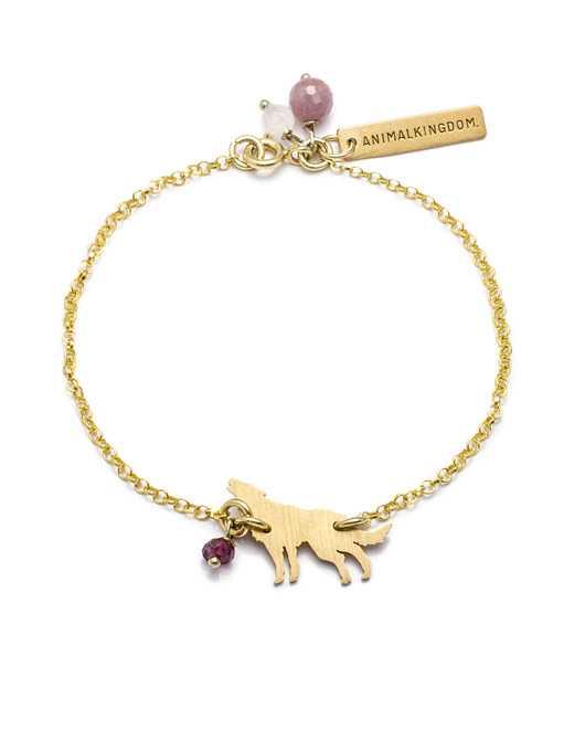Bransoletka Animal Kingdom Petite z wilkiem ANIMALKINGDOM