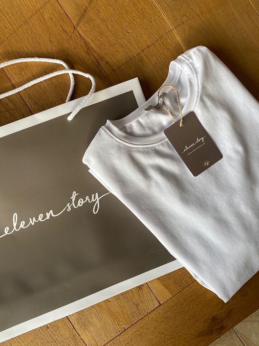 T-SHIRT Klasyczny biały elevenstory