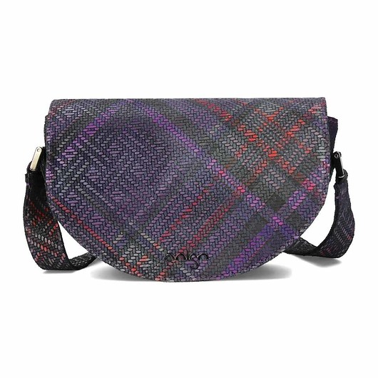 torby na ramię Torebka skórzana fioletowa Clara 1 marki Bolsa