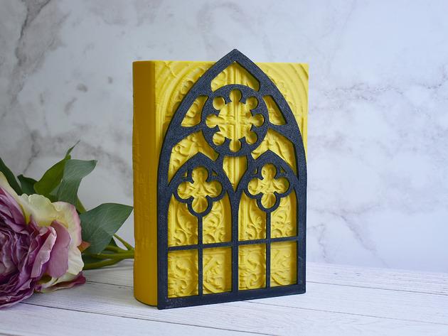 dodatki - różne Podpórka pod książki - gotycka katedra, gotycka rozeta #1 - 60 kolorów