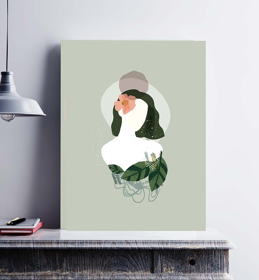 plakaty Plakat pastelowy portret  30x40