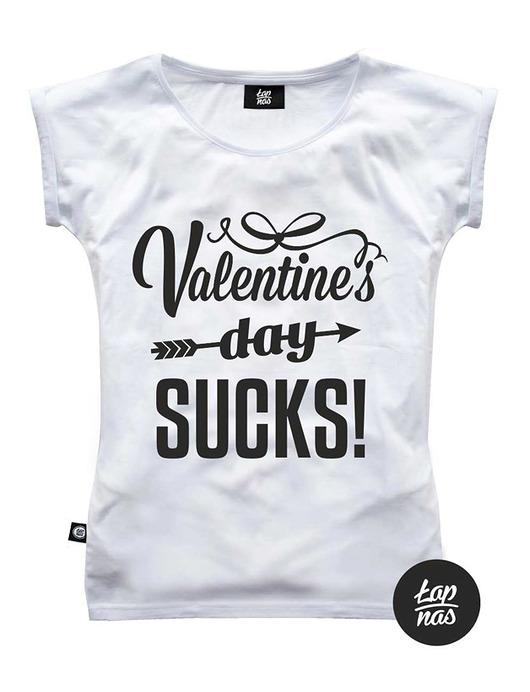 Koszulka Valentine's day Sucks ŁAP NAS