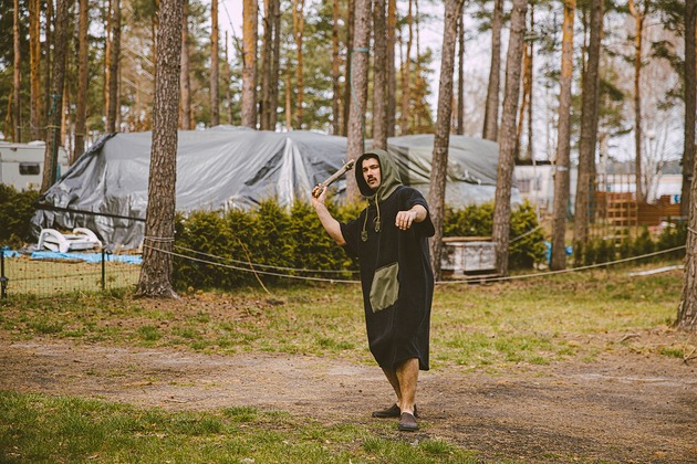 moda - inne Surf poncho do morsowania JUNGLE KARBON man, ręcznik kąpielowy