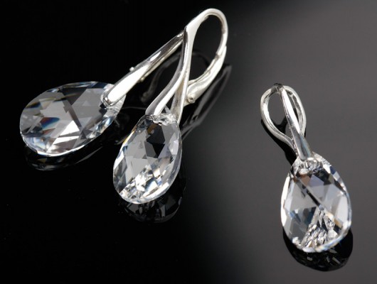 Komplet z kryształów Swarovski crystal mellody