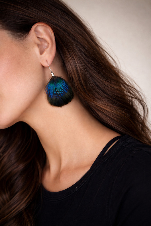 kolczyki z piórami Kolczyki z piór Lumen