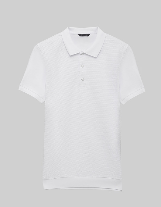 t-shirty męskie Koszulka męska polo pianella biały