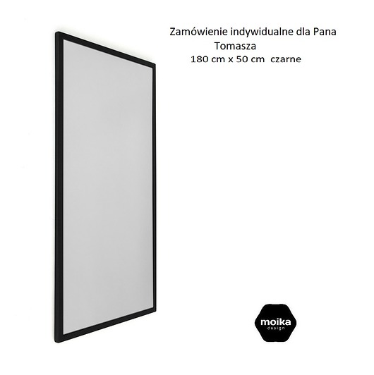 lustra stojące i wiszące Lustro w ramie metalowej
