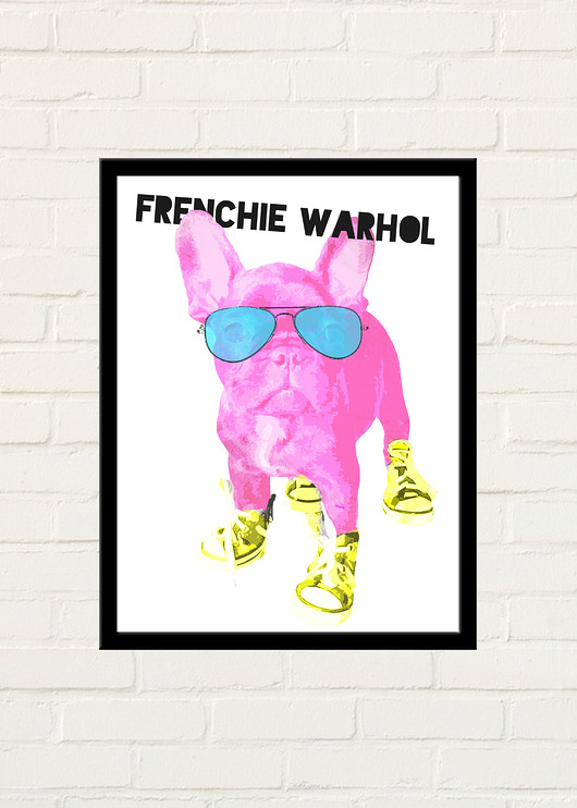 Frenchie Warhol Plakat 30x40 GAU Home