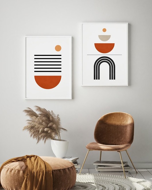 Zestaw plakatów w stylu boho HOG STUDIO