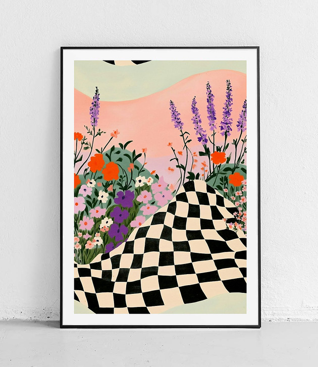 plakaty Plakat Łąka Kolorów i Kształtów