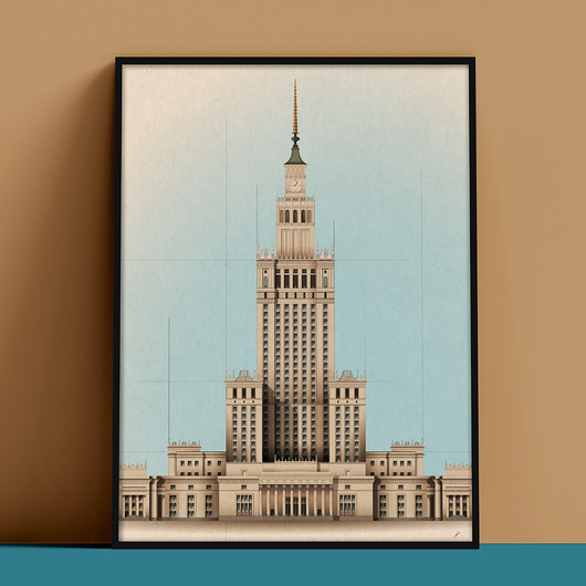 plakaty Plakat Pałac Kultury i Nauki w Warszawie