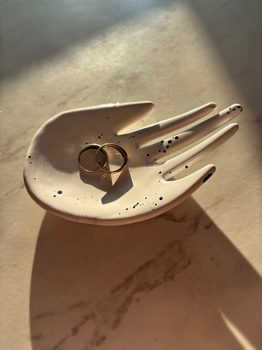 pojemniki na biżuterię Ceramiczna Łapka Handmade Talerzyk na Biżuterię Dalmatyńczyk