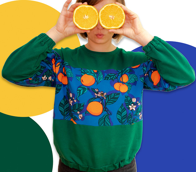 Bluza POMARAŃCZOWA SZÓSTECZKA surprise ME