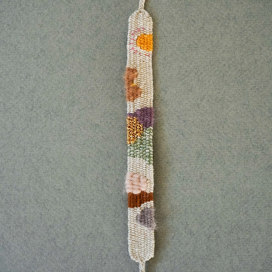 bransoletki - inne Ręcznie tkana, boho bransoletka - "Lasy, pola, łąki"