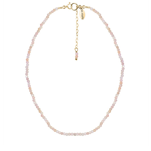 chokery CHOKER VERA z różowym opalem - pozłacany