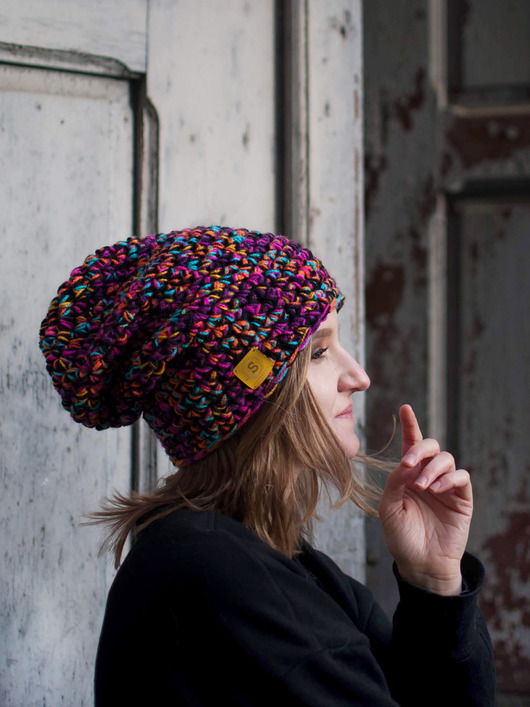 czapki damskie CRAZYCOLOR zimowa czapka kolorowa