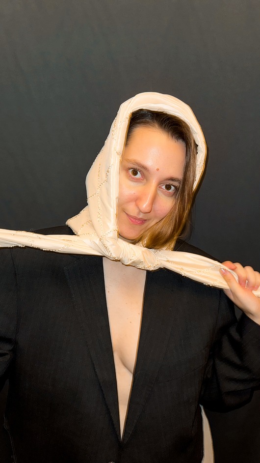 czapki damskie Kpaturek White Cream