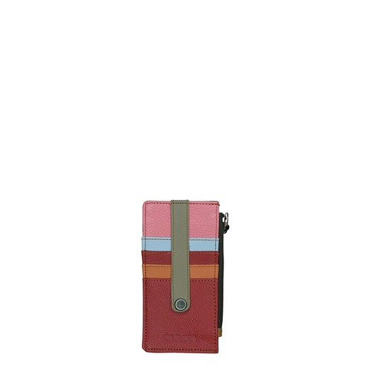portfele damskie Etui na karty skórzane, na prezent, organizer kart zero waste OLIVKA