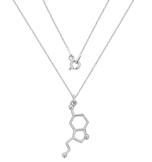 srebrne naszyjniki Naszyjnik z serotoniną /1097/