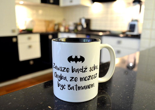 Kubek BATMAN z CZARNYM WNĘTRZEM FarrowDesign