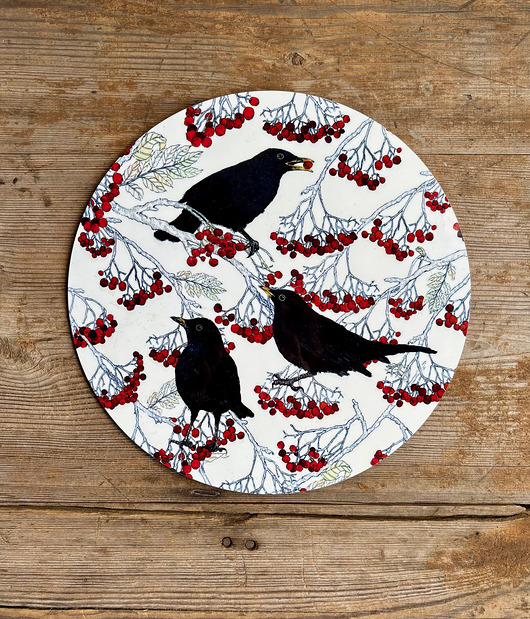 podkładki do kuchni Podkładka pod talerz- Kosy- Ilustracja