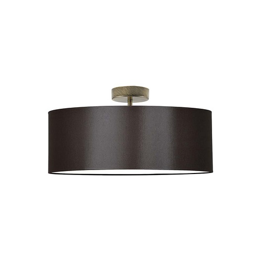 plafony Nowoczesna lampa sufitowa do salonu WENECJA fi - 50 cm w klasycznym brązie