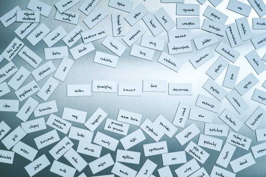 Przypominajki magnetyczne na lodówkę Magnetic Words
