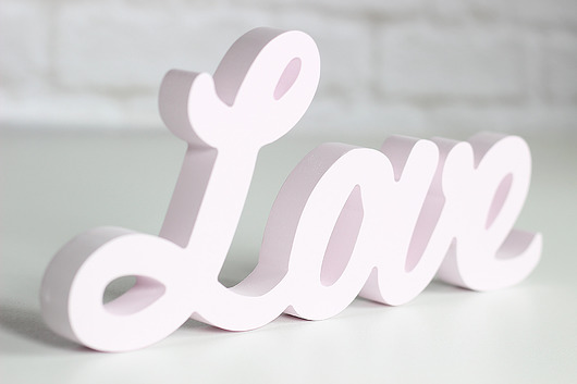 Napis Love 3D samodzielnie stojący 36cm amdecor