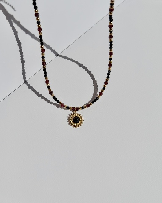 naszyjniki - inne Naszyjnik  Słońce Onyksu