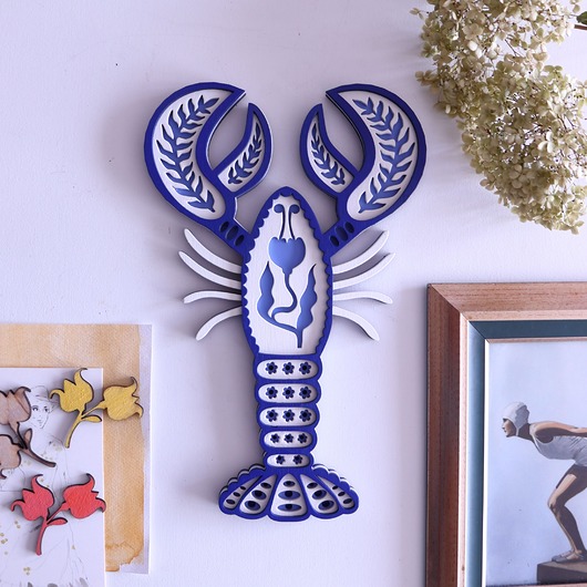 Ozdoby na ścianę Loobster niebieski