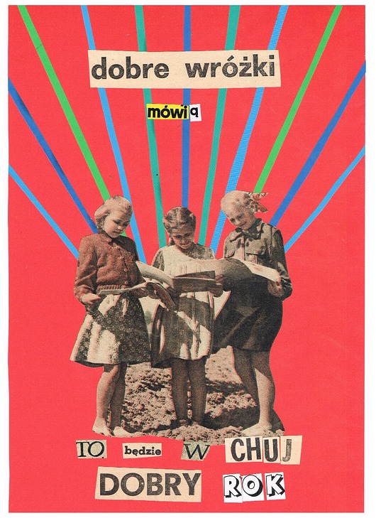 Plakat Dobre wróżki - Kolaż analogowy B1 - wydruk Magda Rzeźniczak