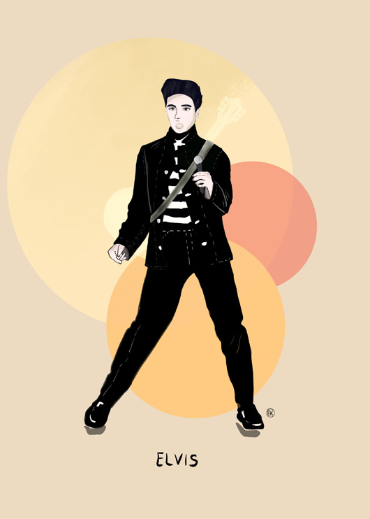 Plakat Elvis kordecka art