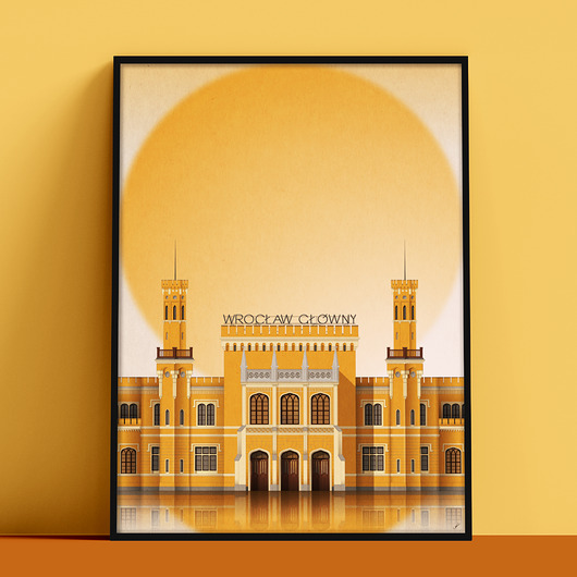 plakaty Plakat WROCŁAW GŁÓWNY, dworzec PKP