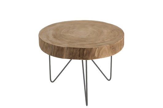 Stolik kawowy, Paulownia Natural I, 50x50 cm Home Design
