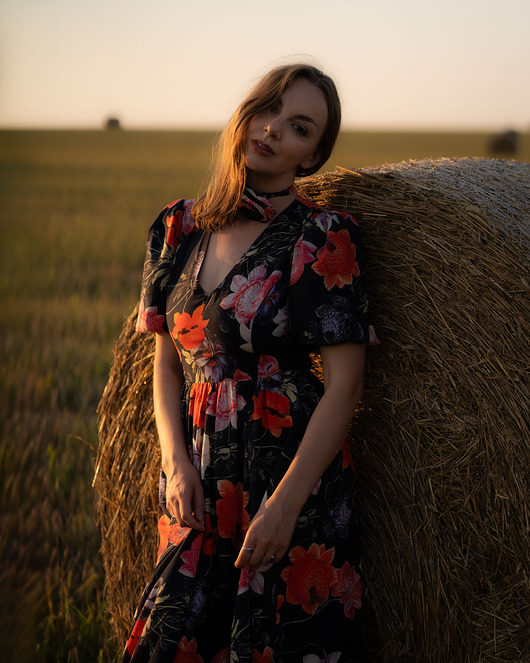 sukienki midi damskie Black Dahlia Dress