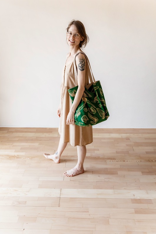 torby na ramię KOMPLET torba i kosmetyczka z indyjskim motywem upcycling